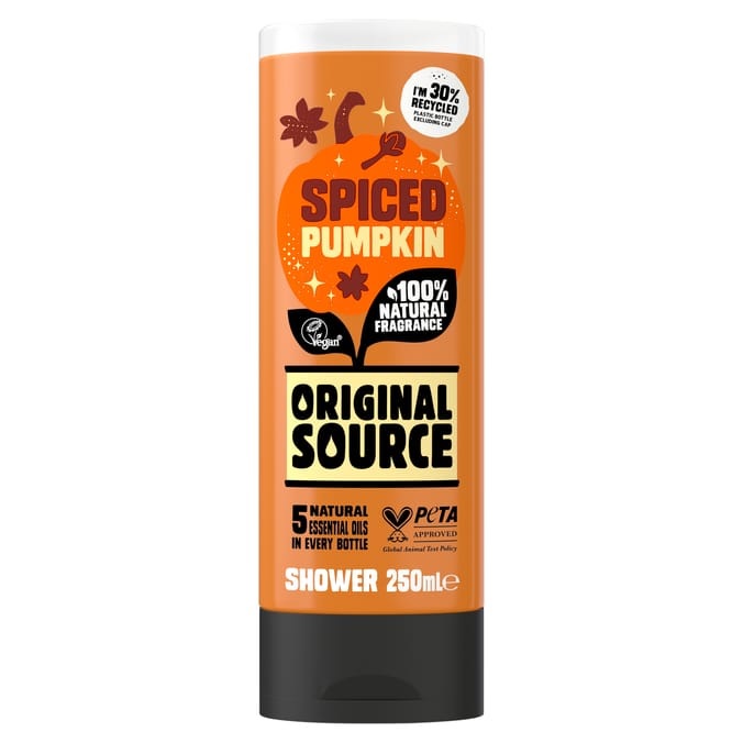 Original Source Spiced Pumpkin shower gel bottle.