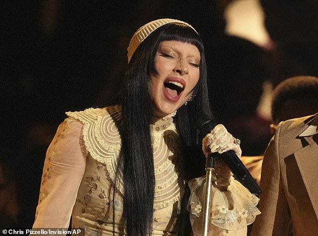Her next show is set for Saturday, September 6, at Madison Square Garden in New York City; Pictured in February performing at the Grammys