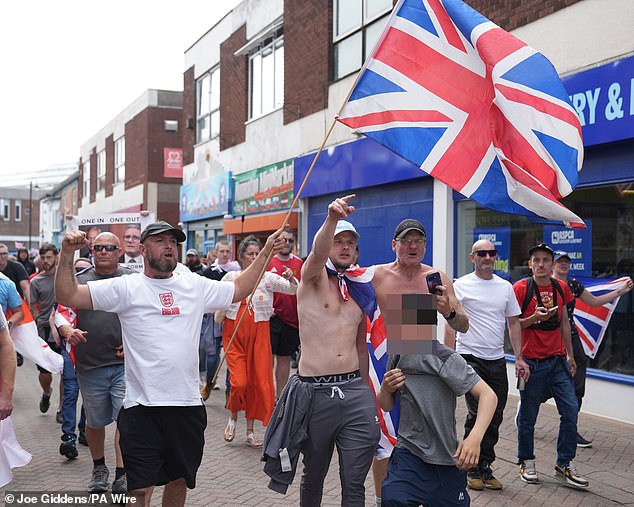 Protests against asylum seekers being in the town have taken place throughout the last month