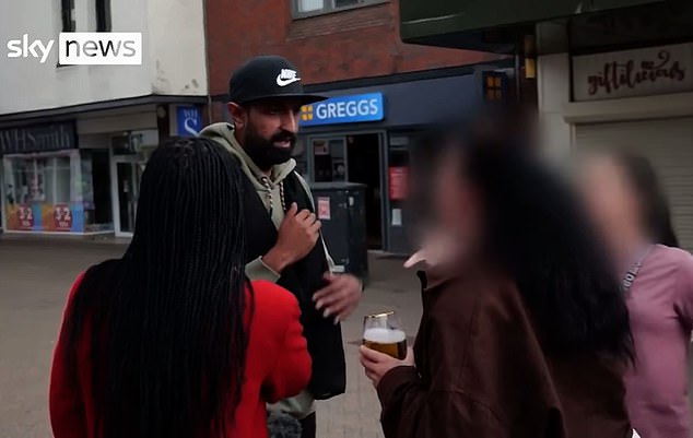 As Mr Gelu was talking, one of the women shouted 'you're raping our children' to which he could be heard asking the woman 'What you teaching them kids?'