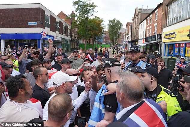 Anger has reached boiling point in the Midlands town after earlier this month two Afghan asylum seekers were charged with raping a 12 year old girl