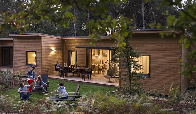 Earlier this week, Georgina Fuller, who has been to all of the Center Parcs in the UK, wrote in the Daily Mail how she felt the prices were 'outrageous'. Pictured: A Center Parcs villa in France