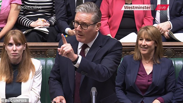 Just two months later Rayner cast a glum appearance while the Chancellor gave a cheerful smile