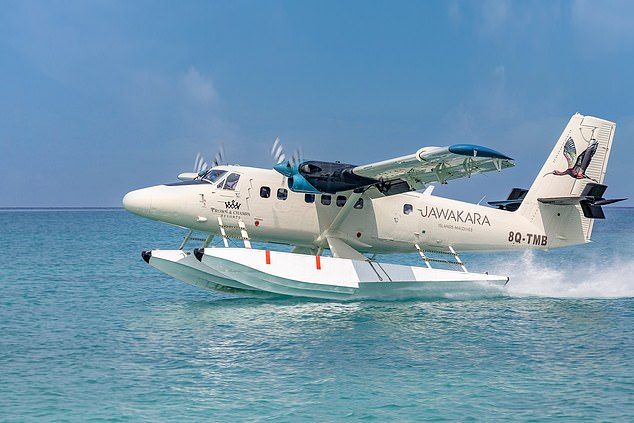Carol and her family arrive by seaplane (a 35-minute journey) from Malé International Airport to a fanfare of song and welcome drinks
