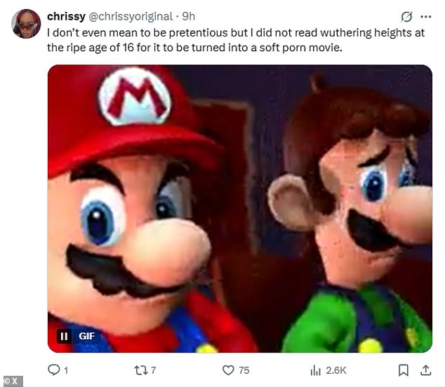 Having seen the trailer for themselves, some fans seemed to agree as they took to X to brand the film 'erotic softcore porn'