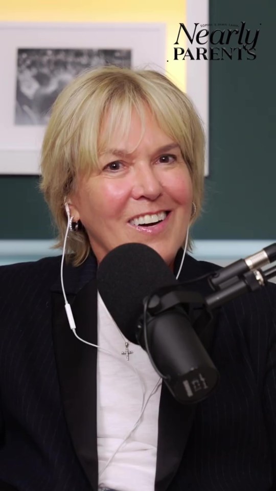 Jamie Laing's mother on the "Nearly Parents" podcast.