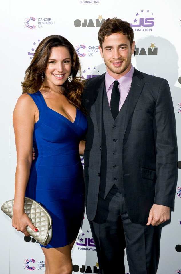 Kelly Brook and Danny Cipriani at a fundraising event.