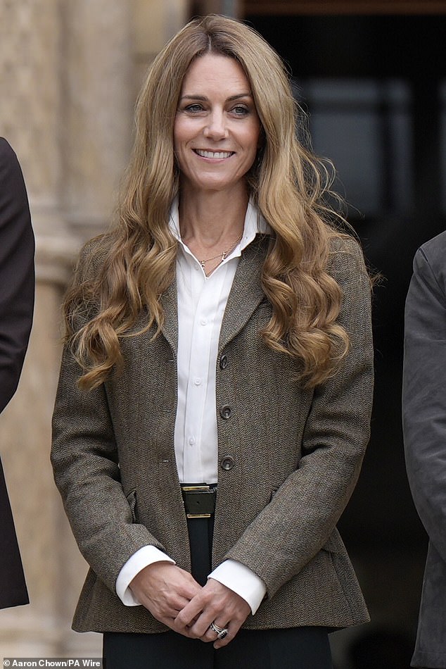 The princess appears to have dyed her hair a few shades lighter - and has spent a summer outdoors