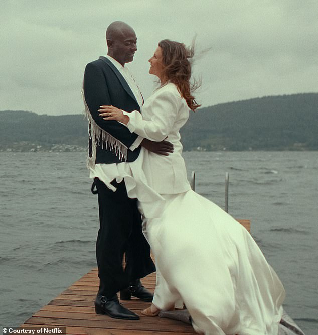 The couple (pictured at their wedding) were introduced by friends in 2019 and have claimed to have known each other in a past life, specifically from the days of ancient Egypt