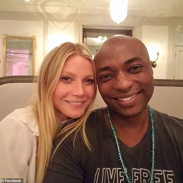 Pictured: Princess Martha Louise's husband Durek Verret with his celebrity client Gwyneth Paltrow