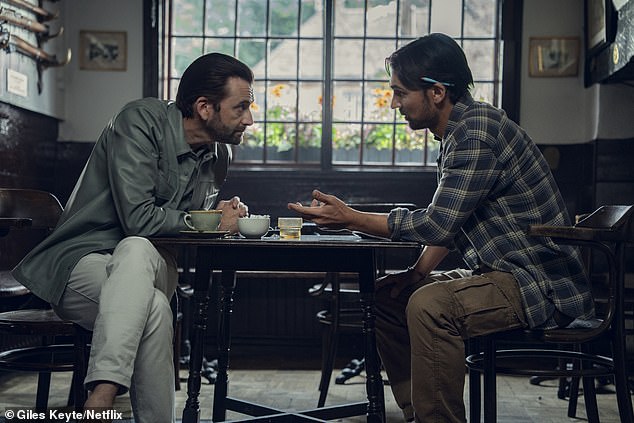 David Tennant as Coopers Chase co-owner Ian Ventham and Henry LLoyd-Huges as Bogdan in a still from the film