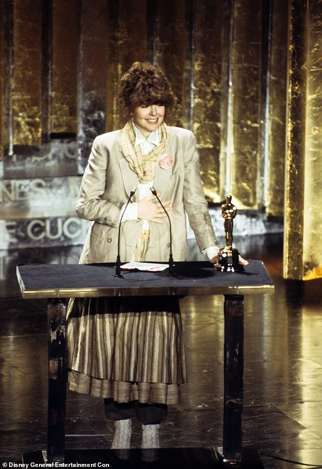 Diane Keaton in Armani at the 50th Oscars in 1978