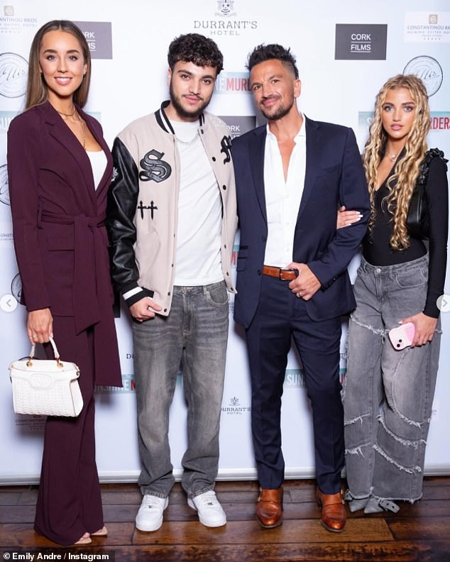 Emily has publicly supported her husband amid his growing tensions with his ex wife Katie Price (pictured with his kids Princess and Junior)