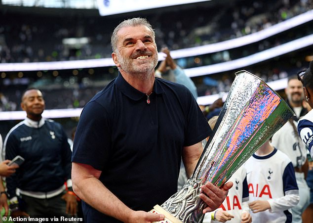 Ange Postecoglou ended the club's 17-year wait for a trophy by lifting the Europa League in May, but was dismissed just over two weeks later