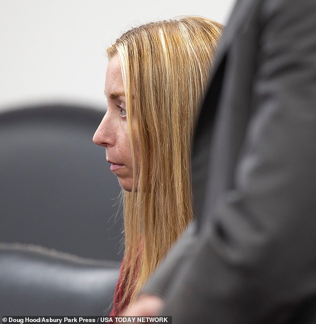Prosecutors are seeking that Rizzitello (pictured in court in 2024) spend a decade in state prison, register as a sex offender for life and permanently forfeit her teaching license. The state is also recommending parole supervision for life