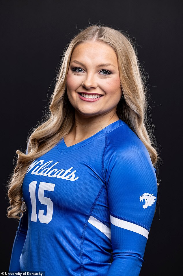 Snelling is a member of the University of Kentucky 'stunt team,' a competitive cheer program