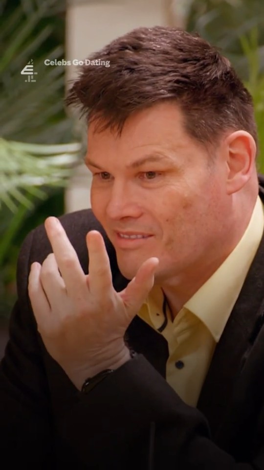 Paul Brunson from Celebs Go Dating in a tense exchange.