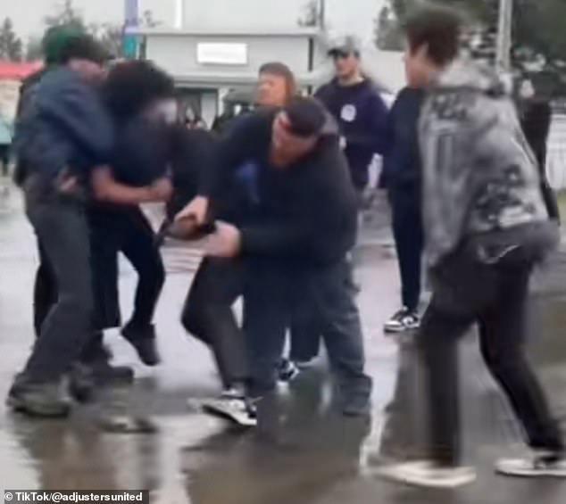 He didn't hesitate, going for the gun and tackling one of the men while making sure the weapon remained pointed at the ground