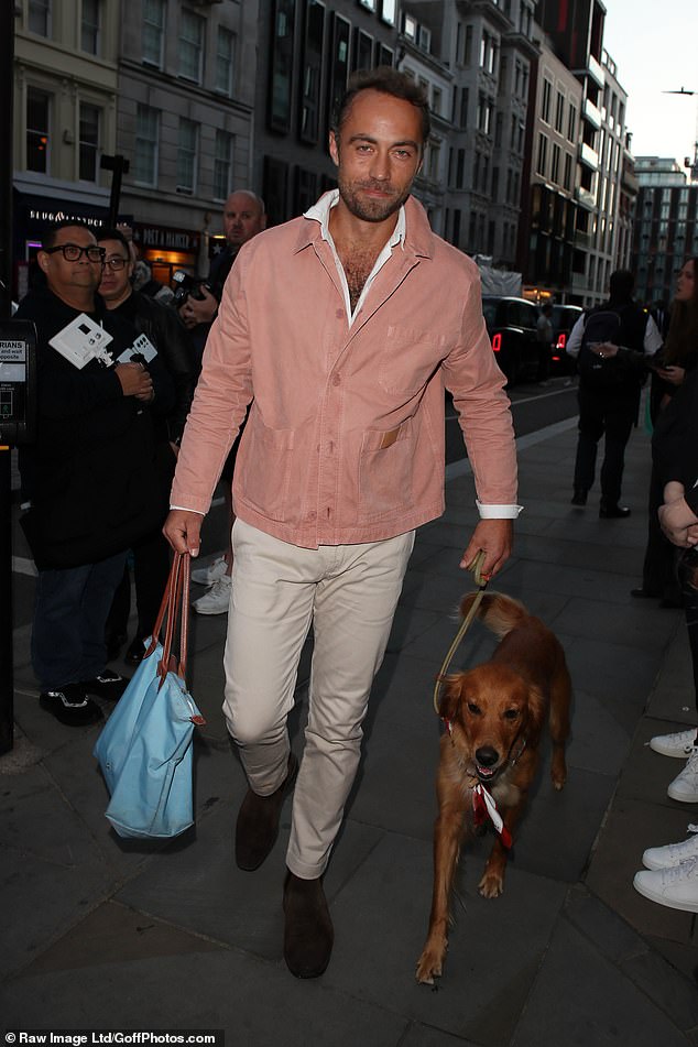 James Middleton, the Princess of Wales's brother, was also snapped as he brought his dog along to the event