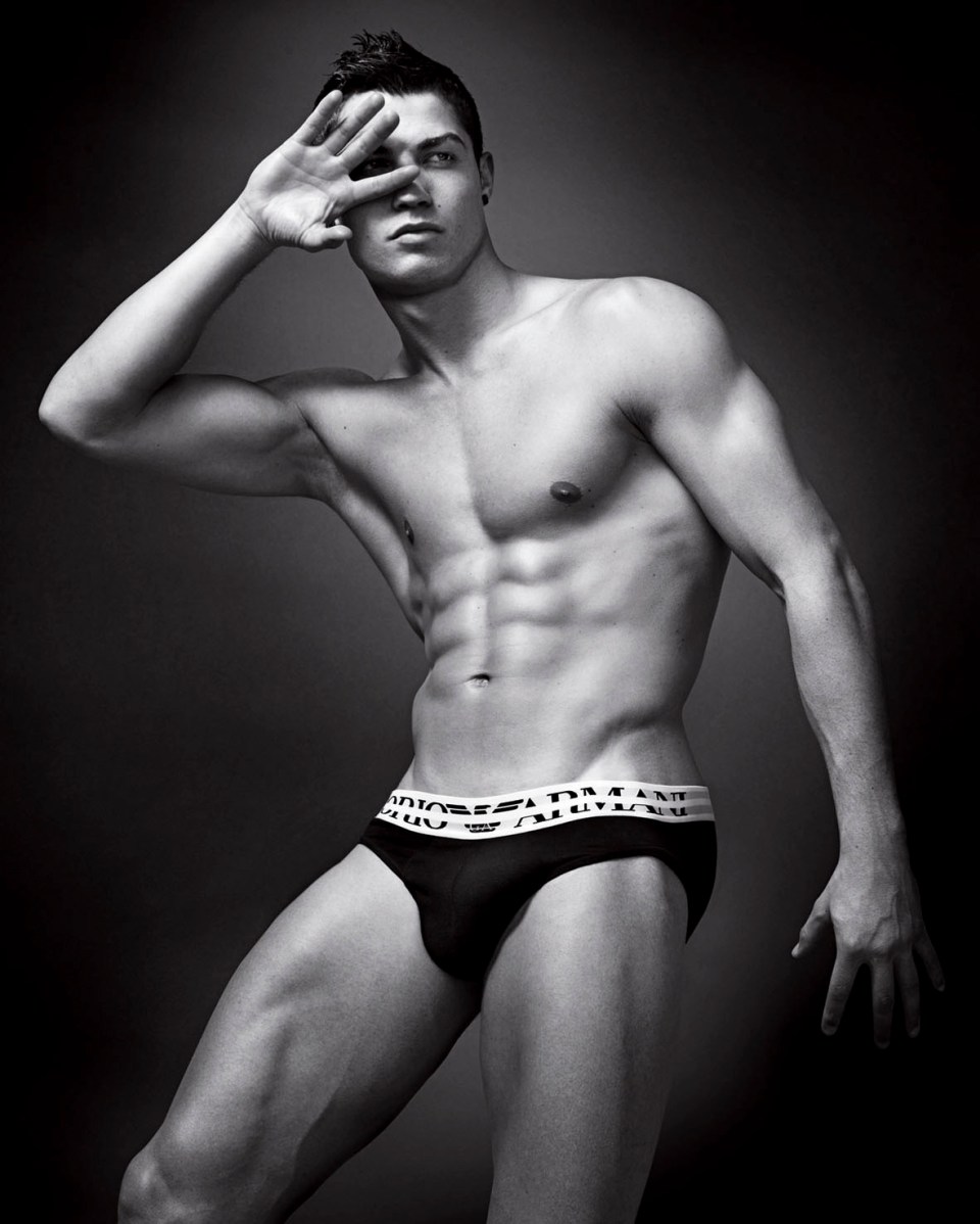 Cristiano Ronaldo in Emporio Armani underwear.