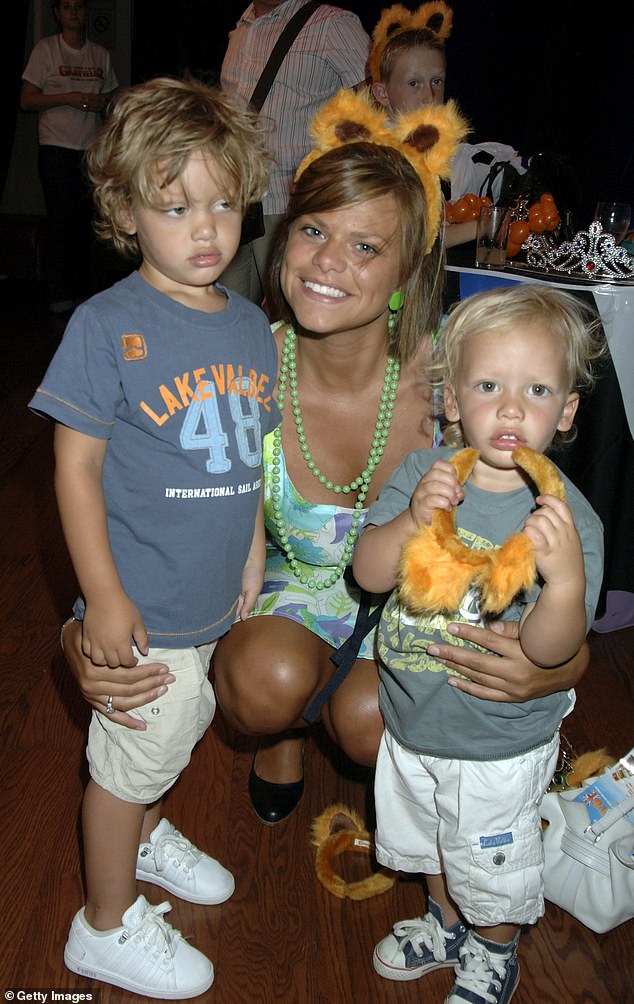 It's been 15 years since Jade passed away from cervical cancer , tragically leaving behind Freddy and Bobby, who were just four and five at the time (pictured in 2006)