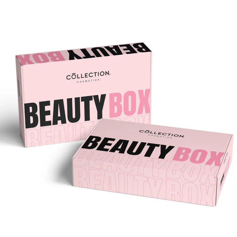 Illustration of two pink beauty boxes.