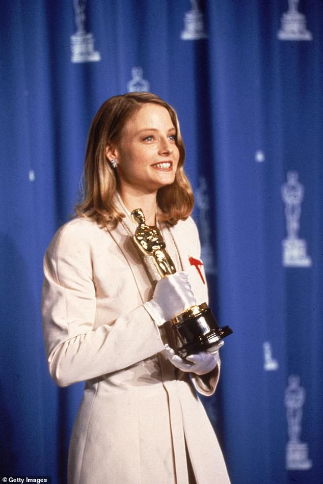 Armani transformed Jodi Foster’s somewhat frumpy image by selecting a shimmering cream pantsuit from his Spring/Summer 1992 collection for that year’s Oscars ceremony