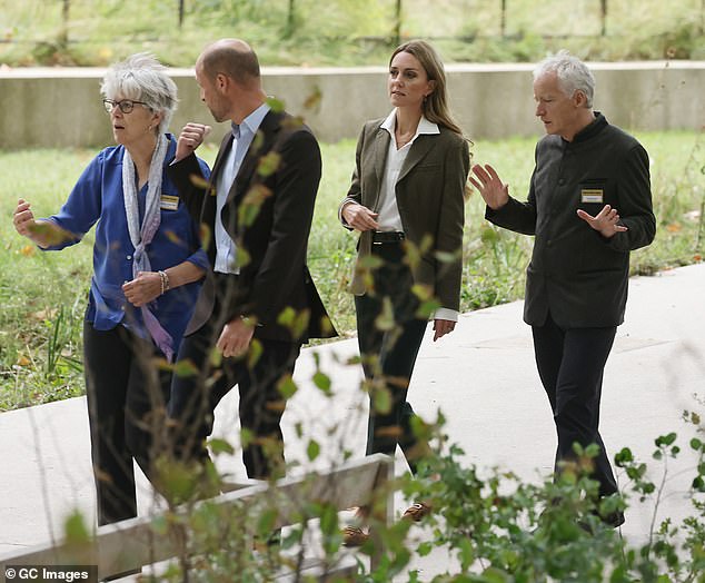They were given a tour of the newly renovated gardens at the Natural History Museum