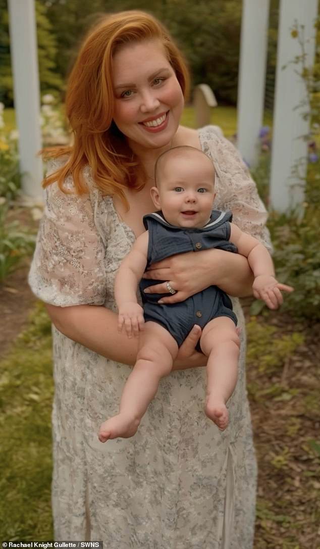 Rachael with her ten-month-old son Everett. After treating her underlying health issues, she was able to conceive naturally without fertility treatments