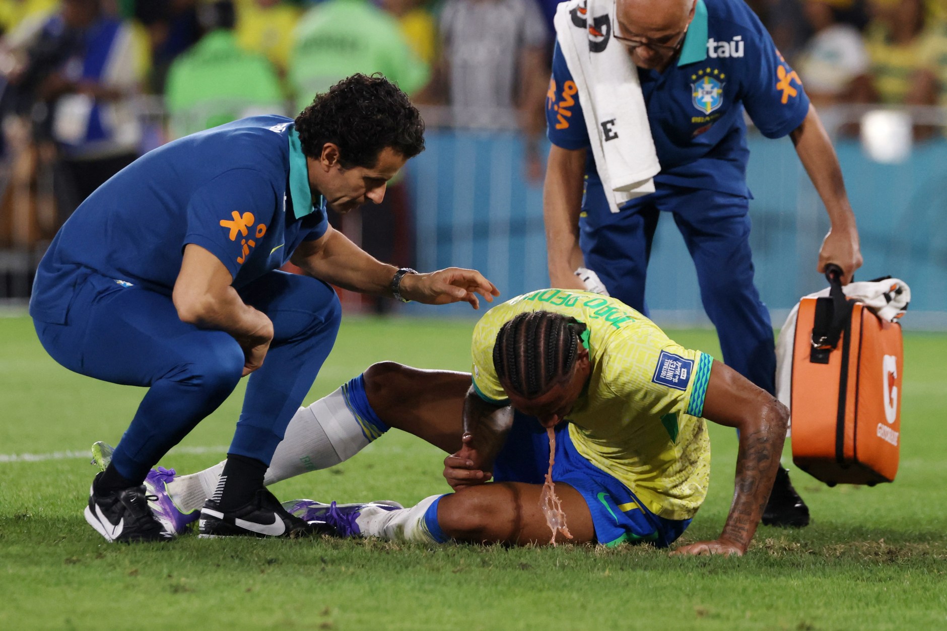 The ace had earlier thrown up on the field
