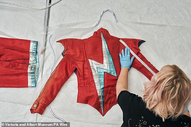 It will also include costumes worn during his Ziggy Stardust period and examples of the 'cut up' method of writing which was introduced to Bowie by the writer William Burroughs