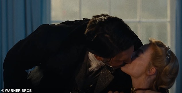 Desperate Heathcliff partakes in a bit of voyeurism when Cathy kisses her husband in front of him, and he looks angrily on