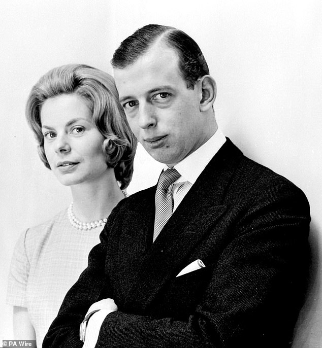 The Duke of Kent and his fiancee, Miss Katharine Worsley, who became the Duchess of Kent, in a May 1961 image released before their marriage