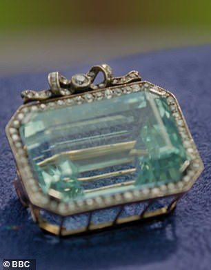 The other was an aquamarine brooch crafted by the famed Russian jeweller Fabergé around 1900