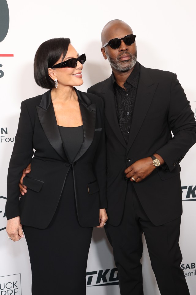 Kris Jenner and Corey Gamble at the 25th Anniversary YES Scholars Gala.