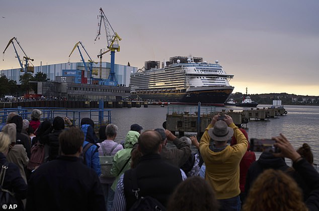 The 208,000-ton ship set sail from Germany this week to begin its first series of trials and assessments in the Baltic and North Seas