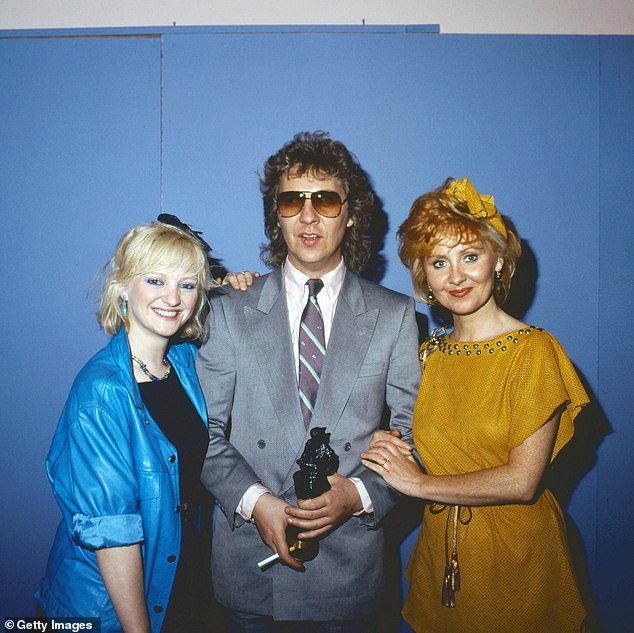 Lulu then detailed some scarring moments from her upbringing, such as witnessing violent domestic abuse between her father and her mother ‘It’s a family illness,’ she said (L-R with her siblings actress Edwina Lawrie, Billy Lawrie, and Lulu in 1983)