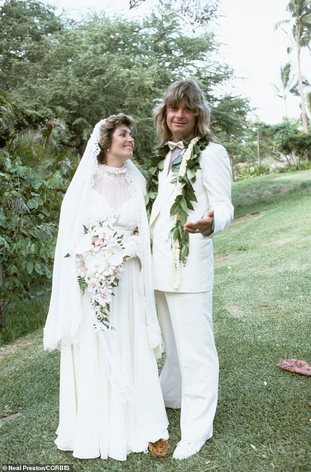 Ozzy and Sharon on their wedding day in Hawaii in 1982. The couple were supposed to return to the UK in 2024 as they had been working on a ten-part reality series called Home to Roost, but Ozzy was simply not well enough