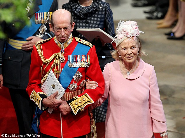 Pictured: The Duke and Duchess of Kent leaving Westminster Abbey after the wedding of the now Prince and Princess of Wales in 2011