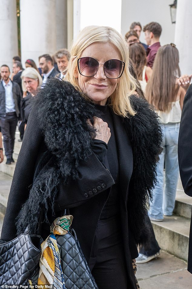 A host of EastEnders stars - including Michelle Collins (pictured) - attended the funeral
