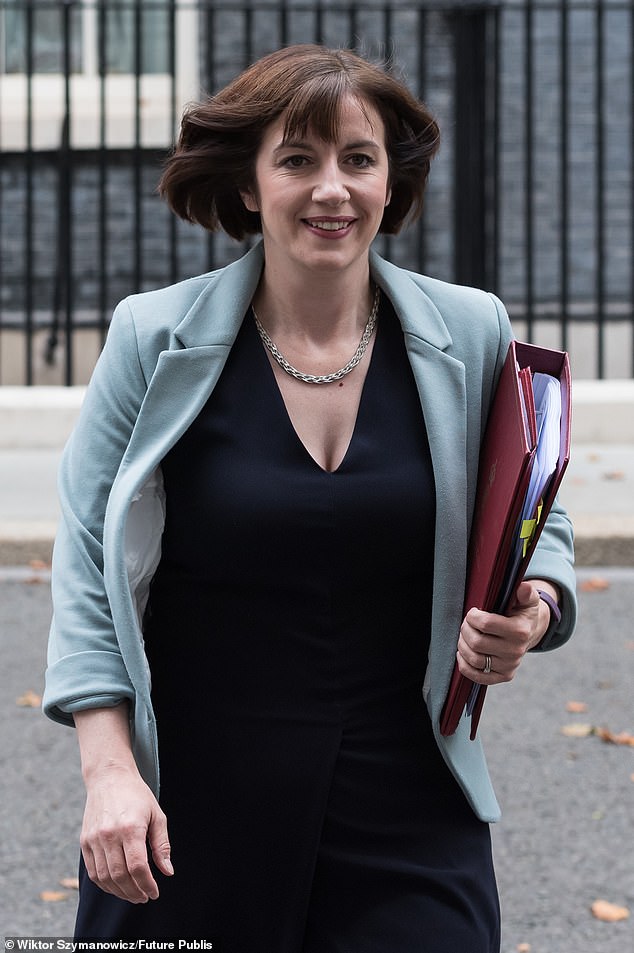 The public mood worsened when Bridget Phillipson, the Education Secretary (pictured), said the Home Office had a duty to protect asylum seekers from destitution