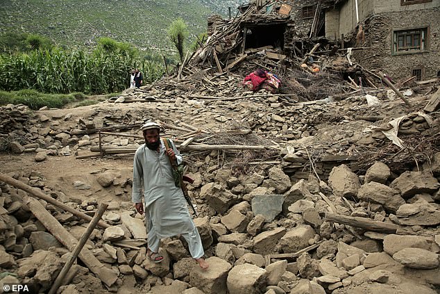 Meanwhile, Jeremy Smith, British Red Cross Country Manager for Afghanistan, said on Monday: 'The location of this earthquake is very remote and mountainous, which makes rescue efforts particularly challenging'