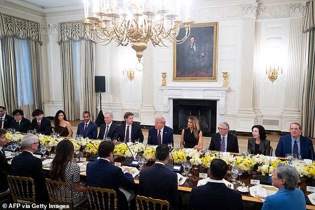 The event hosted multiple high-profile tech leaders, including 13 billionaires and past critics of Trump