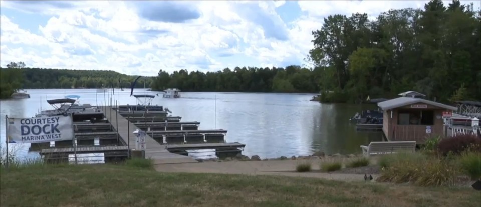 Atwood Lake marina where a father and 4-year-old died.