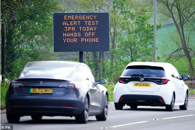 With phones up and down the country tomorrow letting out a piercing siren-like sound and vibrating for 10 seconds, motoring groups are concerned it could startle motorists who are unaware it is happening, or have forgotten the test is taking place