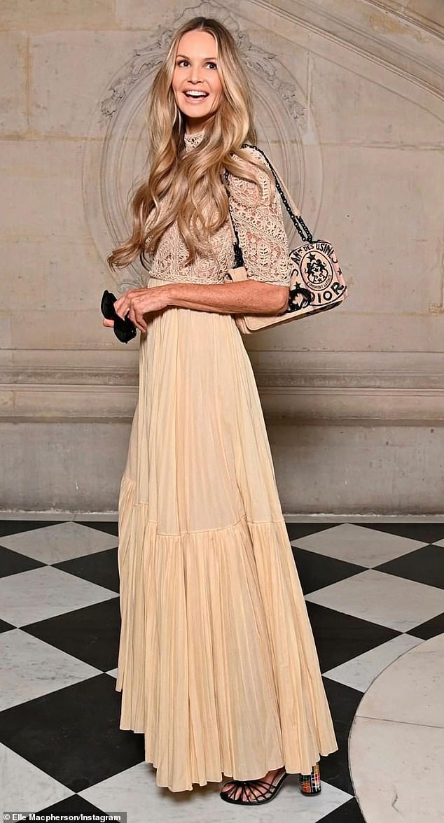 At 61, Elle Macpherson says she would no longer wear a miniskirt - and at 6ft high heels are also out the window