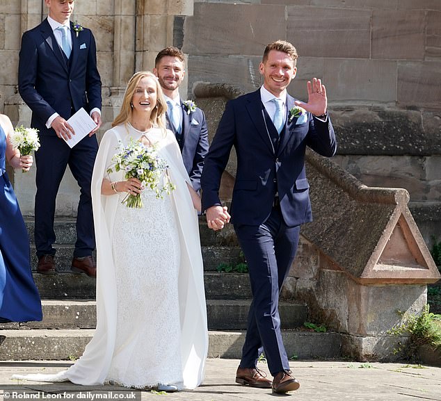 Cake-maker Clemmie hand in hand with her new Danish husband Jorgen Deal