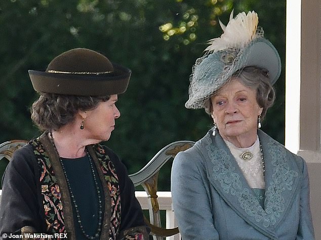 Dame Maggie played Violet Crawley, the Dowager Countess of Grantham, in the period drama (pictured in the series in 2018)
