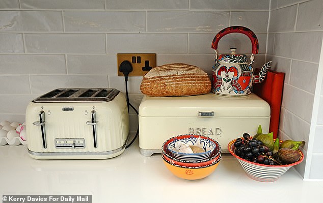 In every corner of Laurence's home there is a tasteful pop of vibrant colour