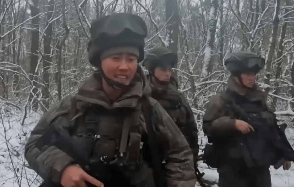 North Korean soldiers fighting in Russia.
